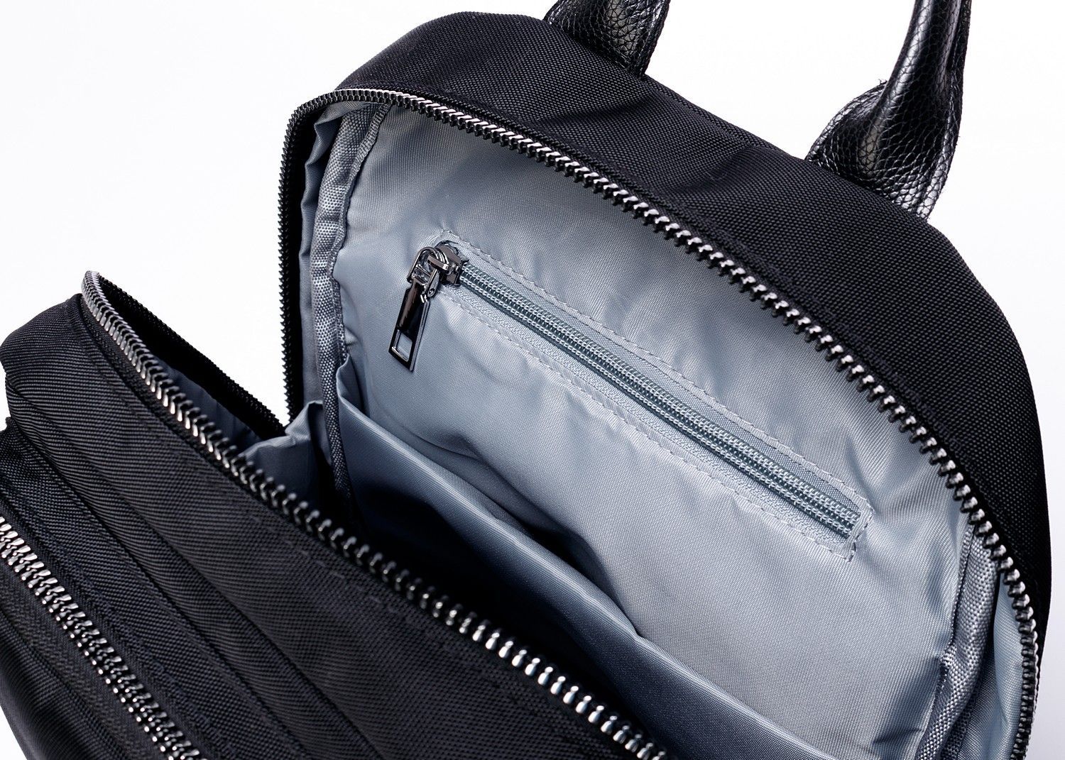 Рюкзак женский городской, черный, со стандартными лямками, 10 л