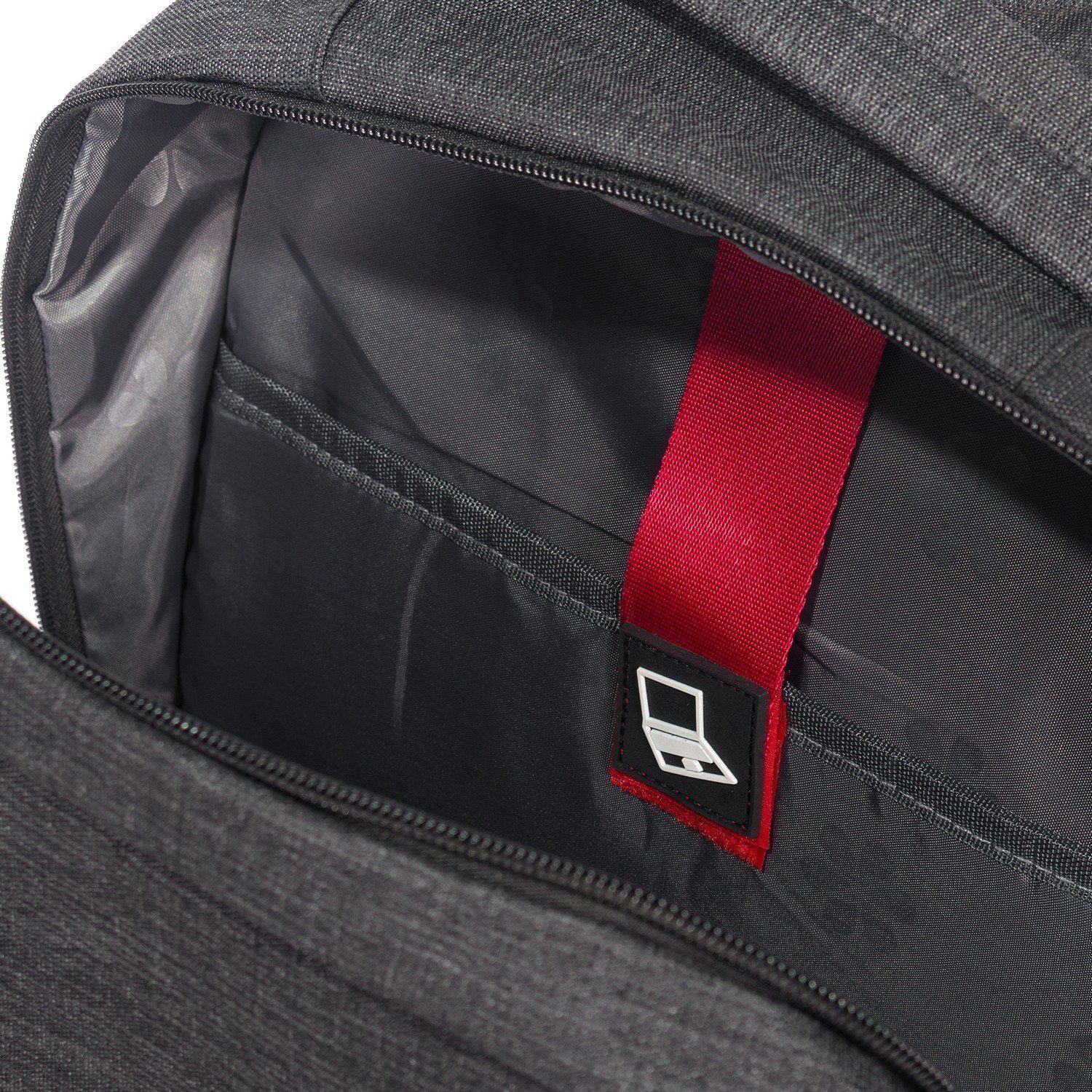 Рюкзак мужской городской, черный однотонный, с широкими лямками, USB и светоотражающими вставками, о