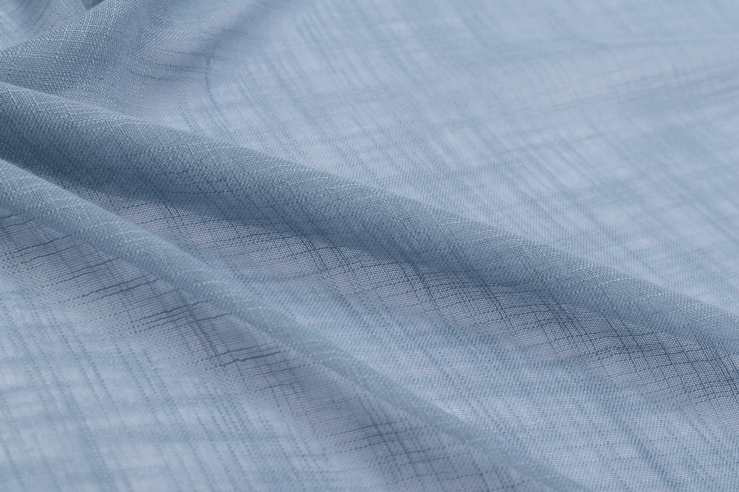 Платок турецкий на голову, однотонный MAGROM, джинсовый, 97 х 97 см, из 100% льна
