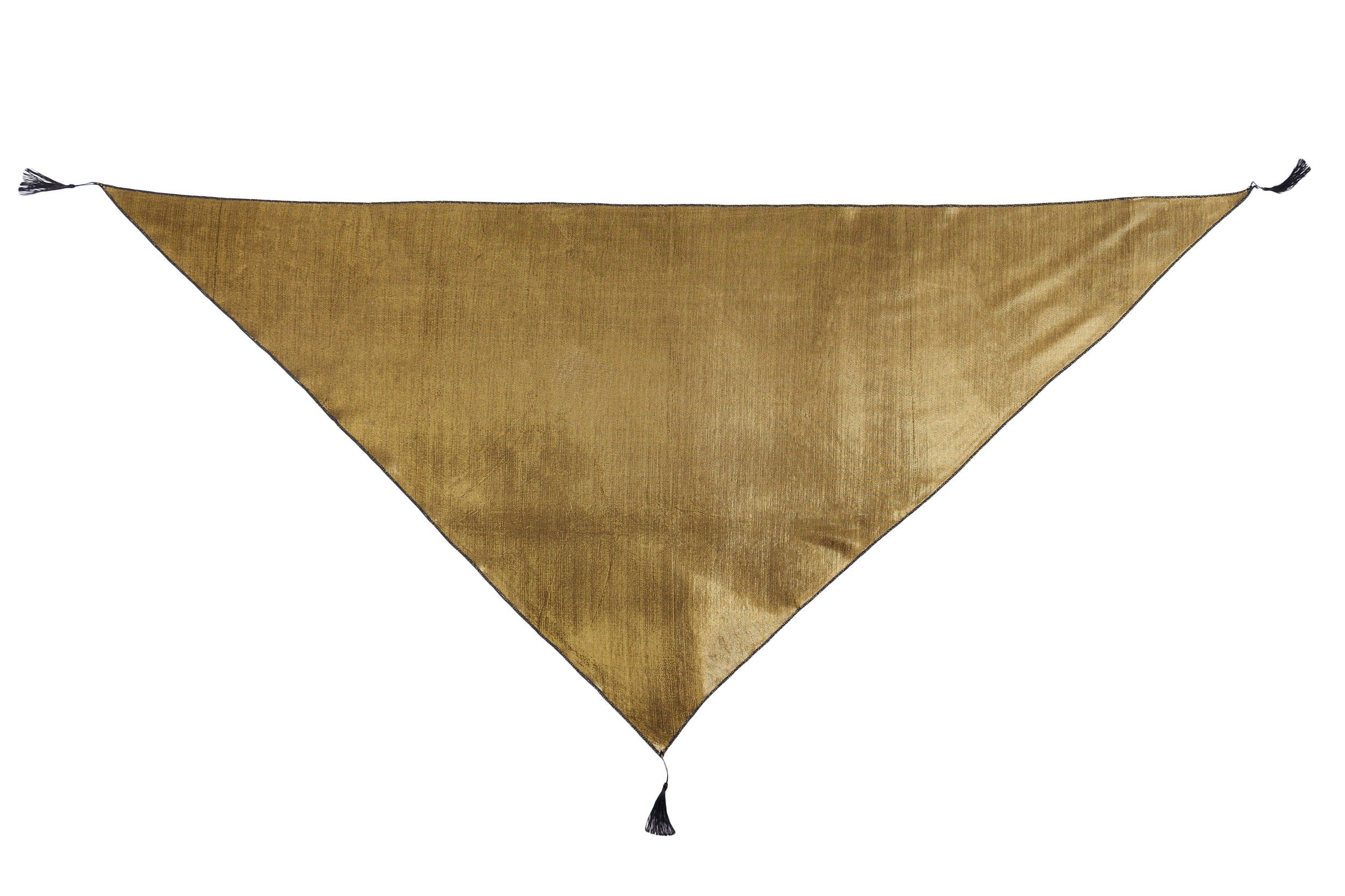 Косынка женская однотонная MAGROM, золотая, 170 х 120 см, из акрила и хлопка