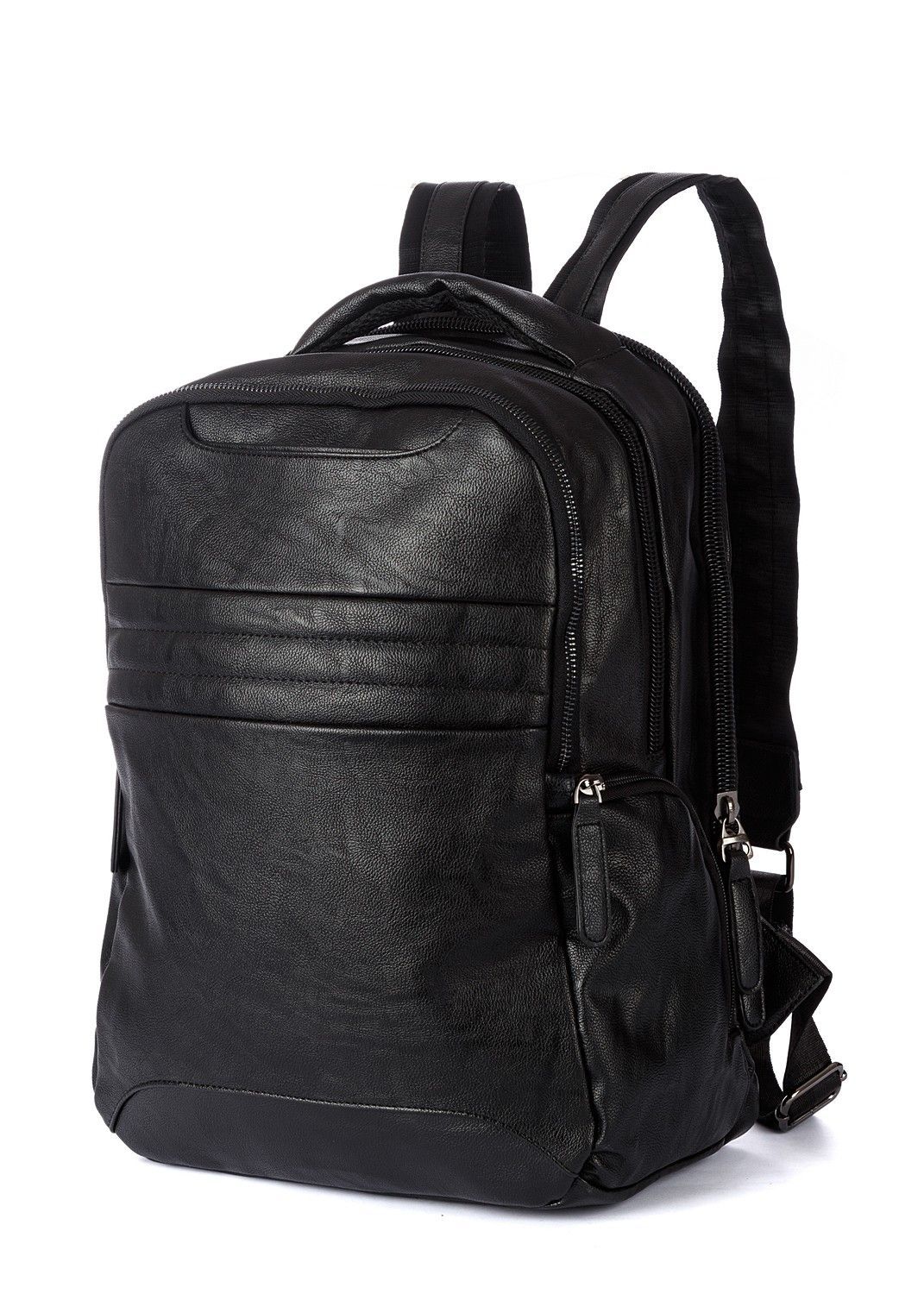 Рюкзак женский, черный, однотонный, BINNUO, с отделением-органайзером, 15л.
