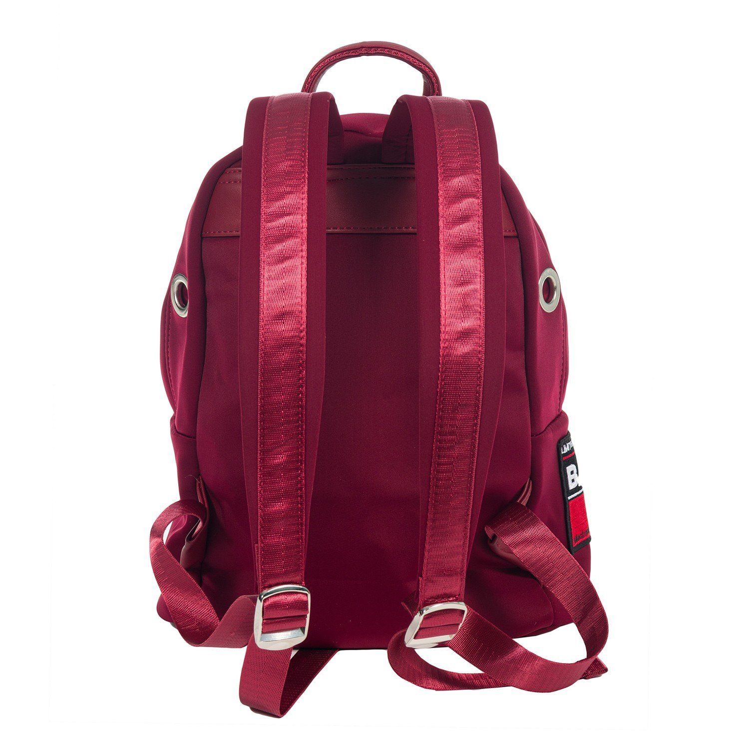Рюкзак мужской городской, бордовый, с широкими лямками, объем 20 л